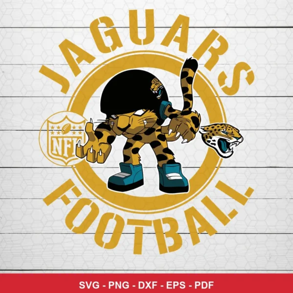 cartoon, modern sports mascot style Nfl SVG expressing team pride for Cricut and Silhouette