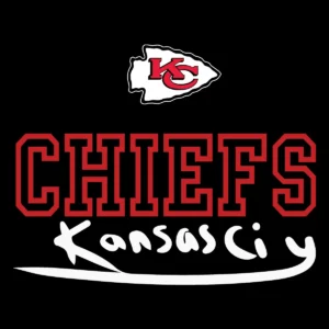 bold and modern with a touch of vintage Chiefs logo SVG design showing excitement and pride for Cricut and Silhouette cutting machines