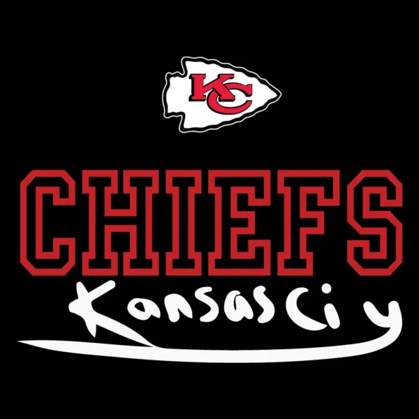 bold and modern with a touch of vintage Chiefs logo SVG design showing excitement and pride for Cricut and Silhouette cutting machines