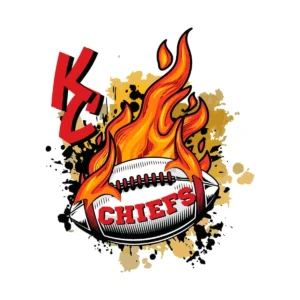bold and modern with a vintage flair Chiefs classic SVG design showing excitement and pride for Cricut and Silhouette cutting machines