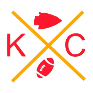 modern and bold with a playful twist Chiefs classic SVG design showing excitement and pride for Cricut and Silhouette cutting machines