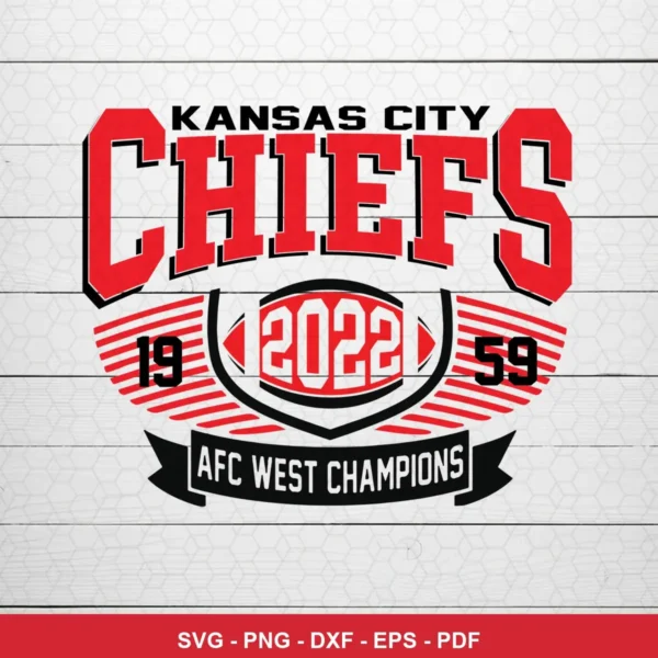 modern, clean sports typography with a vintage badge style Chiefs player SVG for Cricut and Silhouette