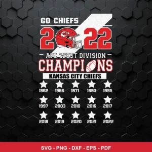 modern, clean, sports championship style Chiefs player SVG expressing pride and celebration for Cricut and Silhouette