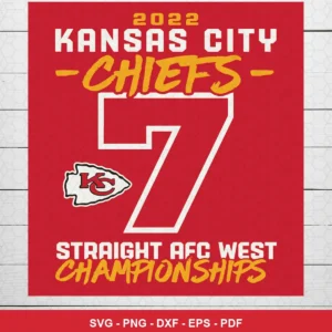 modern sports graphic with bold typography and team branding Chiefs player SVG for Cricut and Silhouette