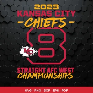 modern, bold typography with a clean, geometric background Chiefs player SVG for Cricut and Silhouette