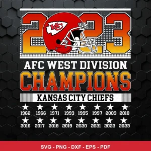 modern sports graphic with bold typography and gradient coloring Chiefs player SVG for Cricut and Silhouette