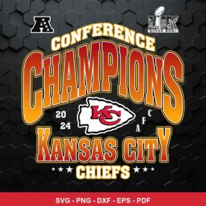 modern, bold sports typography with gradient fill and team logo integration Chiefs player SVG for Cricut and Silhouette