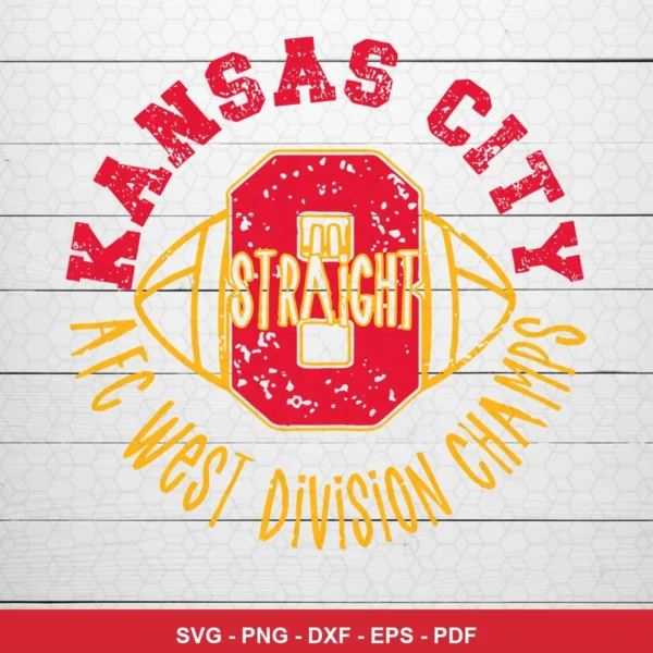 vintage distressed typography with simple football graphic Chiefs player SVG for Cricut and Silhouette