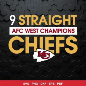 modern, clean, typographic Chiefs player SVG expressing pride and celebration featuring text for Cricut and Silhouette