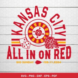 modern vintage with a sports gambling theme Chiefs SVG expressing excitement and anticipation for Cricut and Silhouette