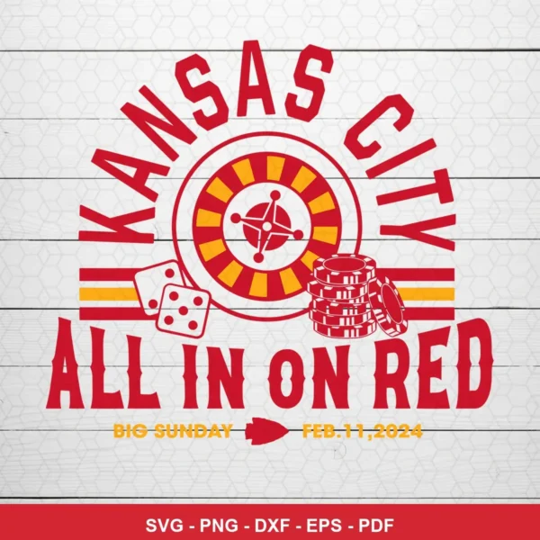 modern vintage with a sports gambling theme Chiefs SVG expressing excitement and anticipation for Cricut and Silhouette