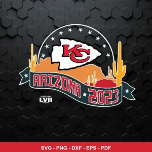modern emblem style with clean lines and bold colors Chiefs player SVG for Cricut and Silhouette