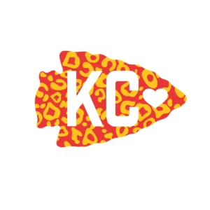 modern and bold with a playful twist Chiefs logo SVG design showing excitement and pride for Cricut and Silhouette cutting machines