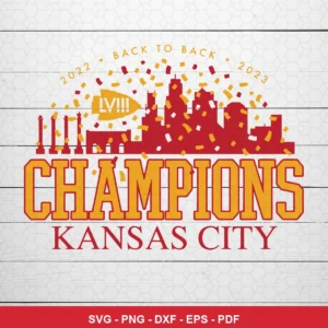 modern, clean, celebratory Chiefs player SVG expressing celebration/pride for Cricut and Silhouette