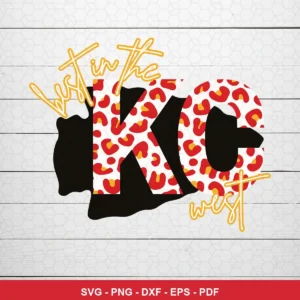 modern cartoon with playful typography and bold graphic elements Chiefs SVG for Cricut and Silhouette