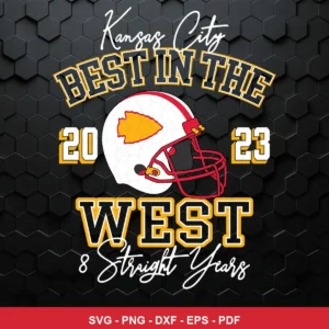 modern, clean sports graphic with bold typography and team helmet illustration Chiefs player SVG for Cricut and Silhouette