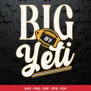 modern, minimalist typography-focused design with subtle football theme Chiefs player SVG for Cricut and Silhouette