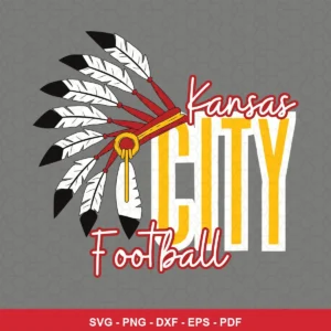 modern, clean, minimalistic with a focus on typography and a stylized logo Chiefs logo SVG for Cricut and Silhouette
