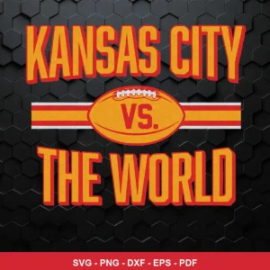 modern, bold typography with a clean, minimalistic background Chiefs rivalry SVG for Cricut and Silhouette