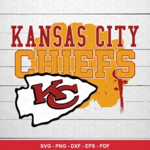 modern with bold typography and simple graphic elements Chiefs logo SVG expressing team pride for Cricut and Silhouette