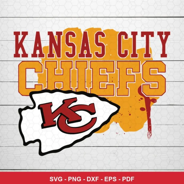 modern with bold typography and simple graphic elements Chiefs logo SVG expressing team pride for Cricut and Silhouette