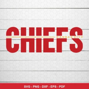 modern minimalist Chiefs logo SVG expressing team pride for Cricut and Silhouette