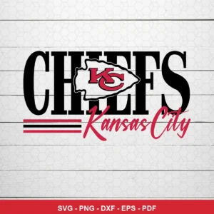 modern, clean, and minimalist logo design Chiefs logo SVG expressing team pride and identity for Cricut and Silhouette