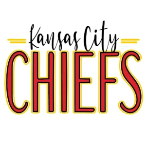 modern with a bold and playful touch Chiefs logo SVG design showing excitement and pride for Cricut and Silhouette cutting machines