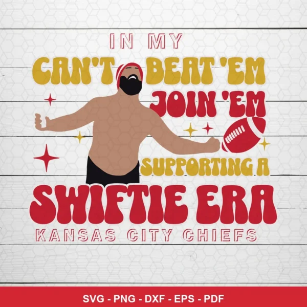 modern cartoon style with bold, playful typography Chiefs rivalry SVG expressing support and pride for Cricut and Silhouette