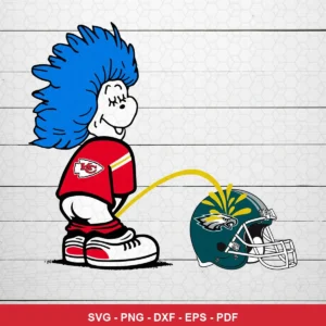 cartoon, humorous, modern digital illustration Eagles helmet SVG expressing mockery and dominance for Cricut and Silhouette