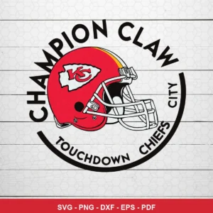 modern minimalist with sports branding elements Chiefs SVG expressing team pride and celebration for Cricut and Silhouette