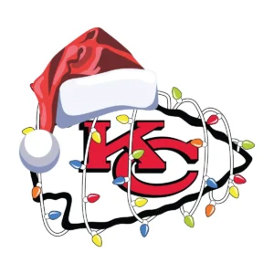 modern with a playful holiday twist Chiefs classic SVG design showing joyful excitement for Cricut and Silhouette cutting machines