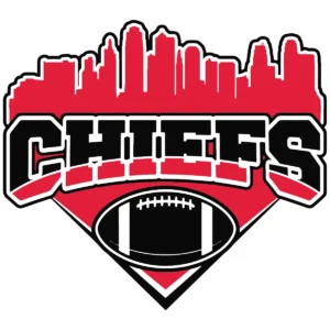 bold and modern with a vintage touch Chiefs classic SVG design showing excitement and pride for Cricut and Silhouette cutting machines