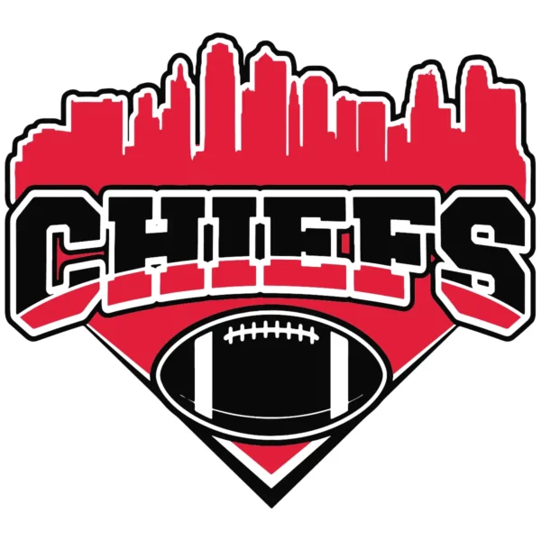 bold and modern with a vintage touch Chiefs classic SVG design showing excitement and pride for Cricut and Silhouette cutting machines