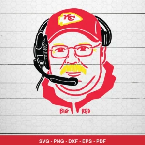 minimalist line art with bold team colors, modern and clean Chiefs SVG for Cricut and Silhouette
