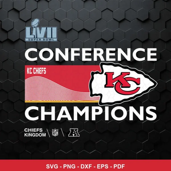 modern, clean, and professional Chiefs logo SVG expressing pride and celebration for Cricut and Silhouette