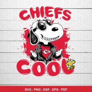 modern cartoon style with bold lines and vibrant colors Chiefs SVG expressing mockery and dominance for Cricut and Silhouette
