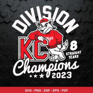 cartoon mascot with bold typography and modern graphic elements Chiefs player SVG for Cricut and Silhouette