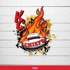 modern cartoon style with bold graphic elements and dynamic flames Chiefs logo SVG for Cricut and Silhouette
