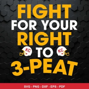 modern, bold typography with minimal graphic elements Chiefs player SVG featuring bold text for Cricut and Silhouette