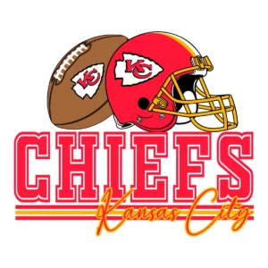 vintage and bold Chiefs helmet SVG design showing excitement and pride for Cricut and Silhouette cutting machines