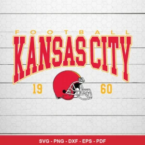 vintage, clean, minimalist Chiefs helmet SVG expressing nostalgia/pride for Cricut and Silhouette