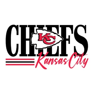 modern with vintage influences, bold and eye-catching Chiefs logo SVG design showing excitement and pride for Cricut and Silhouette cutting machines