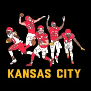 modern and bold with a dynamic representation of players Chiefs classic SVG design showing excitement and pride for Cricut and Silhouette cutting machines