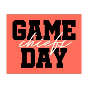 modern and bold with a playful twist Chiefs classic SVG design showing excitement and anticipation for Cricut and Silhouette cutting machines