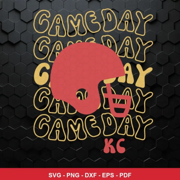 modern minimalist with bold text and simple iconography Chiefs helmet SVG for Cricut and Silhouette