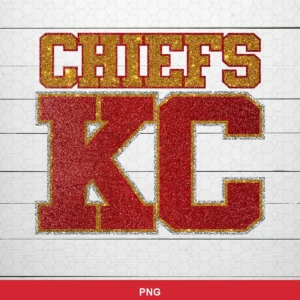 modern glittery text-based design Chiefs logo SVG expressing team pride for Cricut and Silhouette