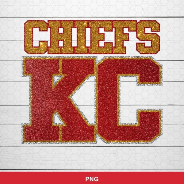 modern glittery text-based design Chiefs logo SVG expressing team pride for Cricut and Silhouette