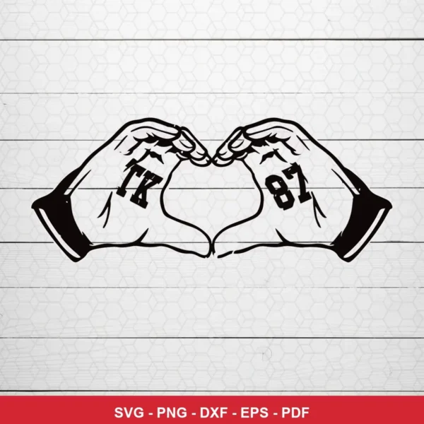 minimalist line art with a modern, clean aesthetic Chiefs player SVG for Cricut and Silhouette