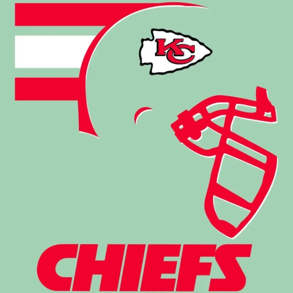 modern and bold with a hint of vintage Chiefs helmet SVG design showing excitement and pride for Cricut and Silhouette cutting machines